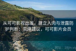 从可可影视出发，建立人肉与泄露防护判断：实用建议，可可影片会员