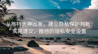从推特大神出发，建立隐私保护判断：实用建议，推特的隐私安全设置