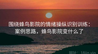 围绕蜂鸟影院的情绪操纵识别训练：案例思路，蜂鸟影院变什么了