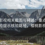 樱桃影视相关截图与转述：重点做法律风险提示核验路径，樱桃影视网络