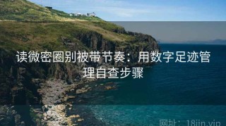 读微密圈别被带节奏：用数字足迹管理自查步骤