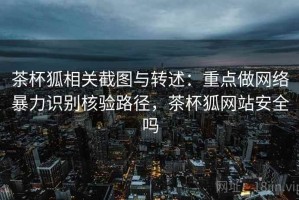 茶杯狐相关截图与转述：重点做网络暴力识别核验路径，茶杯狐网站安全吗