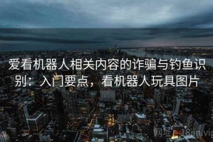 爱看机器人相关内容的诈骗与钓鱼识别：入门要点，看机器人玩具图片