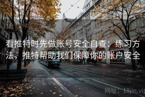 看推特时先做账号安全自查：练习方法，推特帮助我们保障你的账户安全