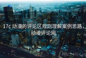 17c 动漫的评论区规则理解案例思路，动漫评论网