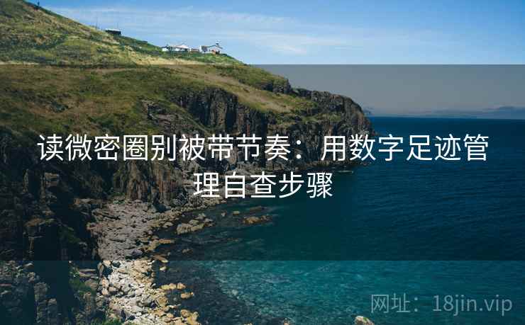 读微密圈别被带节奏：用数字足迹管理自查步骤